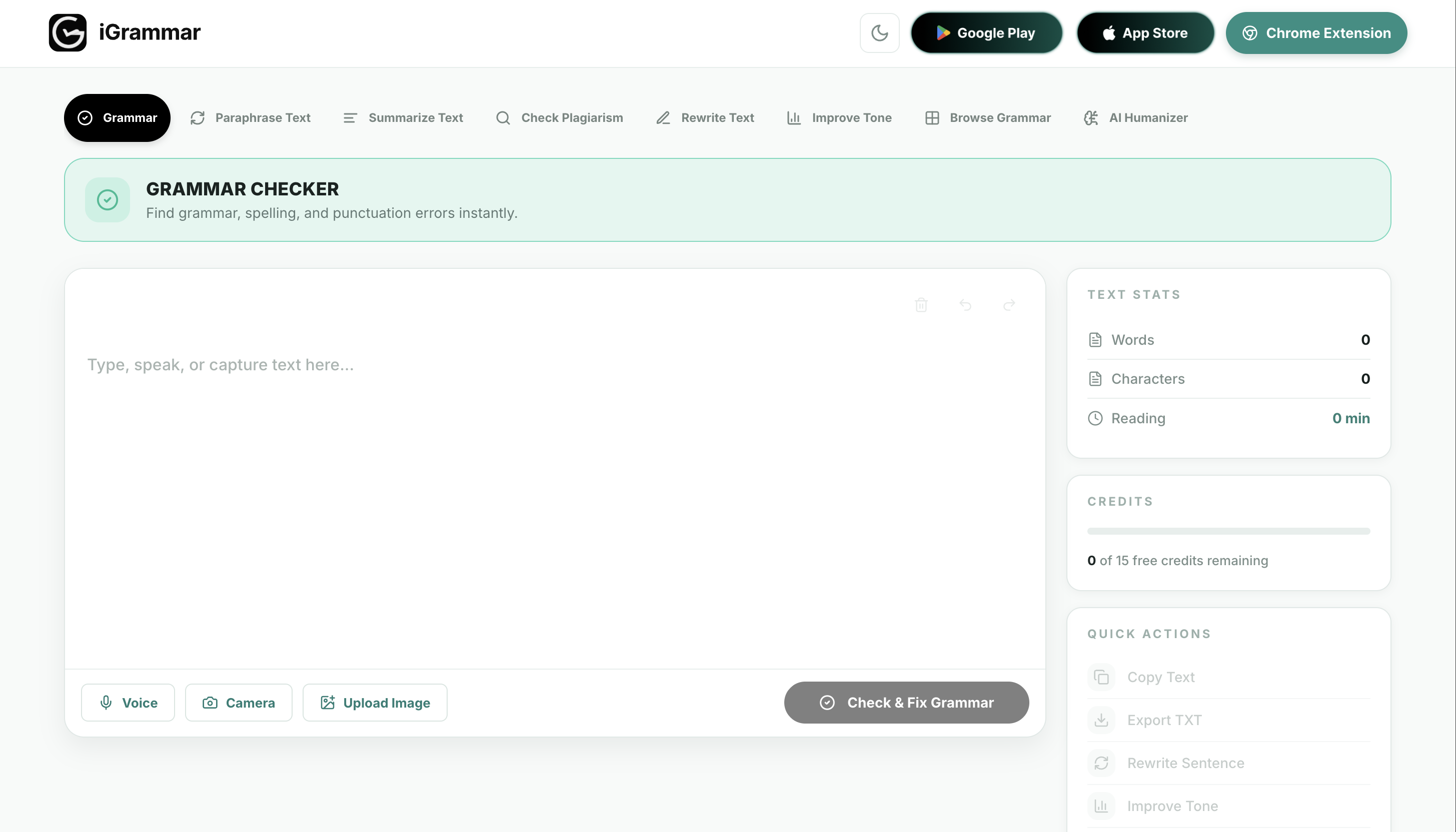 iGrammar website preview